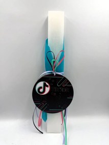 Τύπου Τικ Τοκ Tiktok Αρωματική λαμπάδα - Σετ Λαμπάδα και πλάτη