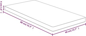 vidaXL Σανίδα Κοπής 80 x 40 x 4 εκ. από Μπαμπού