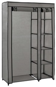 vidaXL 282425  Folding Wardrobes 2 pcs Grey 110x45x175 cm Fabric