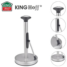 Χαρτοθήκη κουζίνας Kinghoff KH 1955, 36,5 cm, Ανοξείδωτο, Ασημί