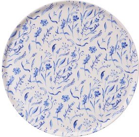 Service Plate Set (6 Pieces) Spring Garden Blue
White
