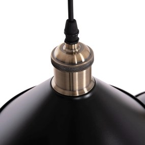 ΦΩΤΙΣΤΙΚΟ ΟΡΟΦΗΣ 3ΦΩΤΟ BELL HM7533.11 ΜΑΥΡΟ ΜΕΤΑΛΛΟ-ΧΑΛΚΙΝΟ ΝΤΟΥΙ Φ21,5x128Υεκ. (1 Τεμμάχια)