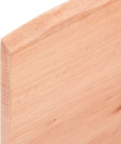vidaXL Ράφι Τοίχου Ανοιχτό Καφέ 40x30x2 εκ. Επεξεργ. Μασίφ Ξύλο Δρυός