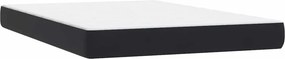 vidaXL Κρεβάτι Boxspring με Στρώμα Μαύρο 160x210 εκ. Βελούδινο