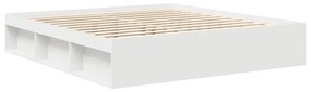 vidaXL Πλαίσιο Κρεβατιού Λευκό 180 x 200 εκ. Super King