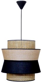 Φωτιστικό Οροφής ΗΚ-80 1/L 14-0324 1xE27 40x100cm Brown-Black Heronia