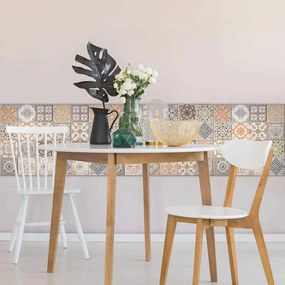 Orange Azulejos μαλακά πλακάκια προστασίας τοίχων - 54737