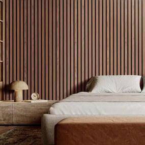 VEVOR Wood Slat Acoustic Panels 7.9 x 94.5 inch for Modern Wall Decor Walnut