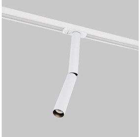Σποτ Μονοφασικής Ράγας Unity LED 6W Λευκό 30cm Σπαστό Focus Dual TR142-1-6W3K-W Maytoni TR142-1-6W3K-W