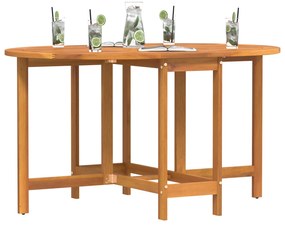 vidaXL Στρώμα Πτυσσόμενο Κήπου 110x60x72 εκ. από Μασίφ Ξύλο Ακακίας Ωοειδές