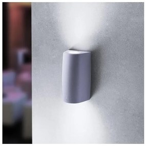 Απλίκα Φωτιστικό Τοίχου 2xGU10 3,5W IP55 Marta Eurolamp-145-26272-Λευκό 145-26272