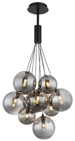 Κρεμαστό Φωτιστικό Οροφής 9xG9 LED Globo Lighting-56144-9HS-Μαύρο 56144-9HS