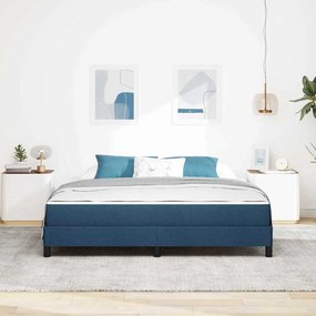 vidaXL Κρεβάτι με ελατήρια Μπλε 180 x 200 cm ύφασμα