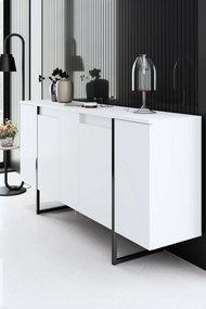 Κονσόλα Λευκό / Μαύρο FODRES 160x35x80