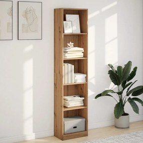 vidaXL Βιβλιοθήκη από Τεχνητό Δρυ 40 x 24 x 176 εκ. από Τεχνητό Ξύλο