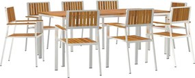 vidaXL Σετ Εξωτερικής Τραπέζης 9 pcs