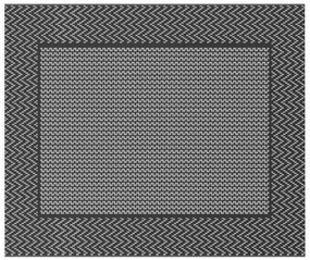 vidaXL Χαλί εξωτερικού χώρου Μαύρο και γκρι 250 x 300 cm PP