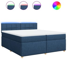 ΚΡΕΒΑΤΙ BOXSPRING ΜΕ ΣΤΡΩΜΑ ΜΠΛΕ 200X200 ΕΚ. ΥΦΑΣΜΑΤΙΝΟ 3289093