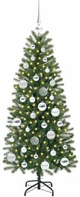 vidaXL Τεχνητό Χριστουγεννιάτικο Δέντρο Πράσινο 120 cm ΠΕ και PVC