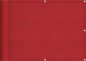 vidaXL Σήτα Μπαλκονιού Κόκκινη 75x1000 εκ. 100% Πολυεστέρας Oxford