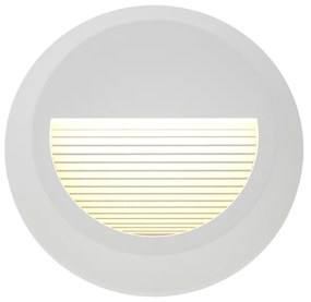 Φωτιστικό τοίχου Maroon LED 2W 3CCT Outdoor Wall Lamp White D:15cmx2.7cm (80201620)