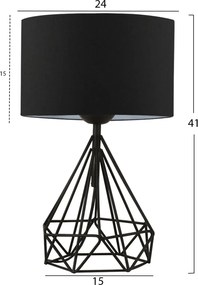 ΦΩΤΙΣΤΙΚΟ ΕΠΙΤΡΑΠΕΖΙΟ ΜΕΤΑΛΛΙΚΟ ΜΑΥΡΟ HM7605.01