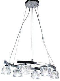 Φωτιστικό Κρεμαστο Aca AD00836A MARTINI Ασημί (Silver Coloured)