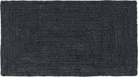 vidaXL Χαλί Περιοχής Σκούρο Γκρι 60 x 110 cm Γιούτα