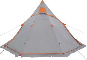 vidaXL Σκηνή Κάμπινγκ Tipi 5 Ατόμων Αδιάβροχη Γκρι