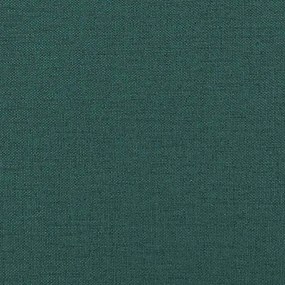 vidaXL Πολυθρόνα Ανακλινόμενη Σκούρο Πράσινο Υφασμάτινη