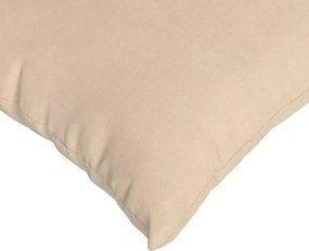 vidaXL Μαξιλάρι Καναπέ 2 pcs Κρεμ 45 x 45 cm ύφασμα