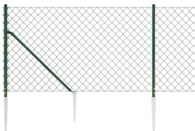 Συρματόπλεγμα Περίφραξης Πράσινο 1 x 25 μ. με Καρφωτές Βάσεις - Πράσινο