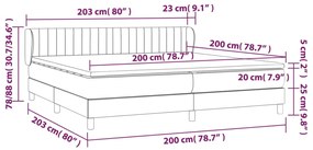 ΚΡΕΒΑΤΙ BOXSPRING ΜΕ ΣΤΡΩΜΑ ΜΑΥΡΟ 200X200 ΕΚ. ΒΕΛΟΥΔΙΝΟ 3127633