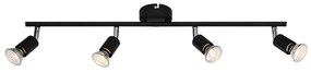 Φωτιστικό Σποτ Aca MC634BK4 TRINITY Μαύρο Ματ (Black Mat)