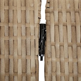 vidaXL Διαχωριστικό Δωματίου 5 Πάνελ Μπεζ από Συνθετικό Ρατάν