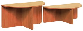 vidaXL Τραπεζάκι σαλονιού 2 pcs Καφέ κεριού 79 x 39.5 x 40 εκ
