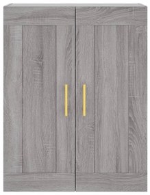 vidaXL Ντουλάπι Γκρι Sonoma 69,5 x 34 x 180 εκ. Επεξεργασμένο Ξύλο