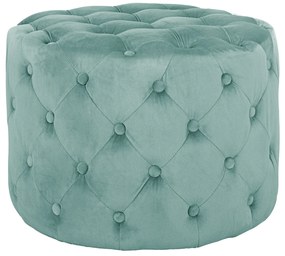 ΣΚΑΜΠΟ KASSIE ΦΥΣΤΙΚΙ ΒΕΛΟΥΔΟ ΤΥΠΟΥ CHESTERFIELD HM8406.07 Φ60X43Υ εκ.