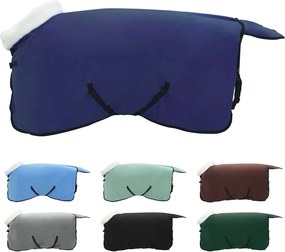 vidaXL Σαμάρι Ίππου Σκούρο μπλε 115 cm Πολικές φλις