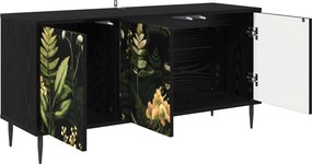 vidaXL Ντουλάπι TV RHENEN 102 x 33 x 51 εκ Μαύρη Δρυς