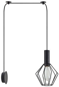 Φωτιστικό Τοίχου Adept Tube 77-8813 40x20x300cm 1xE27 60W Black Homelighting