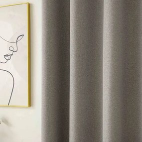 Beauty Home Ύφασμα κουρτίνας με το μέτρο Full Blackout σκίασης Total Art 8446 Φ280 Μπεζ