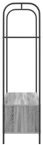 vidaXL Ράφι Ρούχων Γκρι 100 x 44 x 160 εκ Επεξεργασμένο ξύλο
