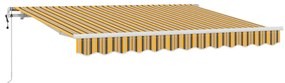 vidaXL Σκηνίτσα Αναδιπλούμενη Κίτρινο 350 x 200 cm ύφασμα