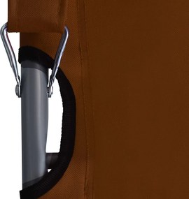 vidaXL Πτυσσόμενες Καρέκλες 2 τεμ. Ύφασμα Καφέ
