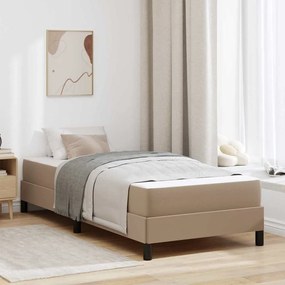 vidaXL Κρεβάτι Άλλο Καπουτσίνο 100 x 200 cm Τεχνητό δέρμα