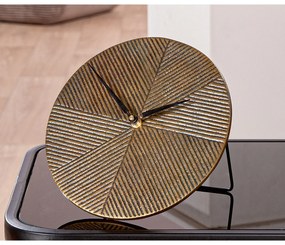 Floor/Table Ρολόι "Rapa" Αλουμίνιο Μπρούντζινο PU L. 155 cm D. 205 cm