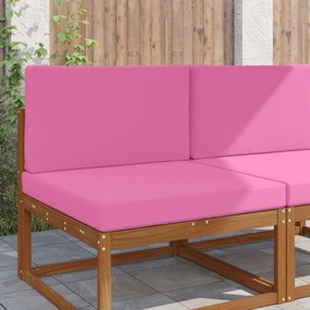 vidaXL Μαξιλάρι Καναπέ Εξωτερικού Χώρου 2 pcs Ροζ Πολυεστέρας