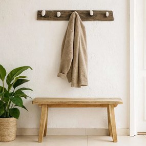 Κρεμάστρα τοίχου Nextdeco πέτρα -  ξύλο Υ8×50×4εκ.