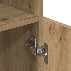 Ντουλάπι Κουζίνας Αρτισιανή Δρυς 57x41,5x131,5 εκ. Επεξεργ.Ξύλο - Καφέ